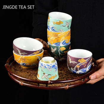Ķīnas Emaljas Krāsu Keramikas Tējas Tase Sadzīves Master Tasi Tējas Trauks Roku Darbs Porcelāna Tējas Tasi Pielāgota Tējas Komplekts Piederumi