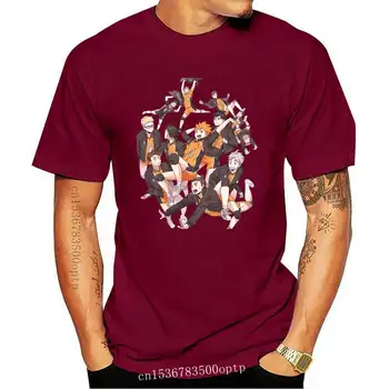 2022 Jaunu Custom Printed T Krekli Vīriešu Kokvilnas Atpūtas T-Krekls Haikyuu Tee Krekls ar Īsām Piedurknēm Harajuku