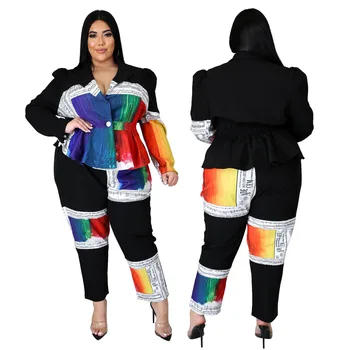2 Gabals Komplekti, Sieviešu Apģērbs, Modes Izšūšanas Jaka Drukāšanas Modes Bikses Komplekti, Divas Gabals Tērpiem 2022. Gada Pavasara Rudens Jaunas Drēbes