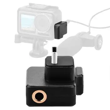3.5 mm USB-C, Audio, lai DJI OSMO Rīcības mikrofona Adapteri Audio Ārējā Mikrofona Stiprinājums TRS Plug DJI OSMO Rīcības Piederumi