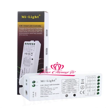 Mi.gaismas LS2 15A DC12-24V LED kontrolieris 5 in 1-bezvadu kontrolieris Par Vienu Krāsu,PKT RGBW RGB+PKT LED lentes lihgt