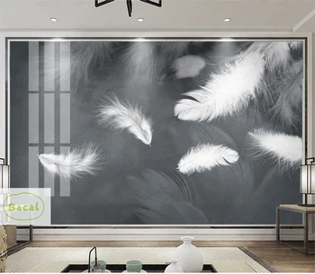 Pielāgotus Foto Tapetes Mūsdienu 3D sienas Sienas Tapetes Melna Balta Spalvu Art Dizains Guļamistabas Biroja Dzīvojamā Istaba 5d tapešu