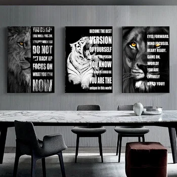 5d DIY Pilna Urbt Mākslas Dimanta Krāsošana Dzīvniekiem Vilks Tīģeris, Lauva Tekstu Rhinestone Attēlu Mozaīkas krustdūrienu Izšūšanas Komplekti Dekori