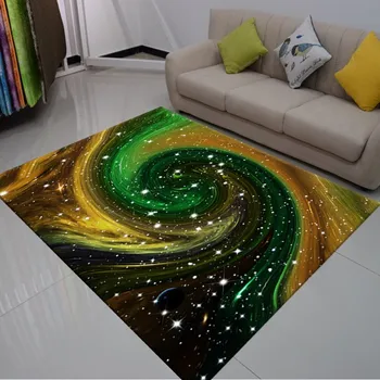 3D Iespiesti Galaxy Kosmosa Jomā Paklāji Vannas istabas Paklājiņš Paklāji Anti-slip Liels Paklājs Paklājs Dzīvojamā Istaba Dekori Ieejas Doormats