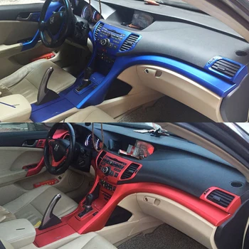 Auto-Stils 3D, 5D Oglekļa Šķiedras Auto Interjera Centrā Konsoles Krāsu Izmaiņas Molding Uzlīmes Uzlīmes Honda Spirior 2009. - 2013. gadam
