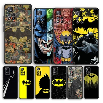 DC Karstā Modes Batman Soft Black Telefona Gadījumā Xiaomi Redmi, Ņemiet vērā, 12 11E 11S 11 11T 10 10S 9 9T 9S 8T 8 Pro Plus 5G Vāks Apvalks