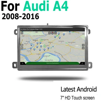 Android Ekrāna Multimedia Player Audi A4 8K 2008 2009 2010 2011 2012 2013 2014 2015 2016 MMI Stereo Displejs navigācija GPS