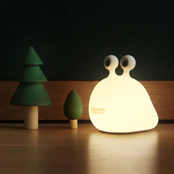 Lode Lampas 3D LED Jauki Dzīvnieku Rotaļlietas Uzlādējams Nakts Gaismas Mīksta Silikona Dāvanas Bērnu Guļamistaba Galda Galda rotājums Mājās