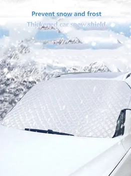 Auto saulessargs, sniega vairogs, saules un siltuma izolācija vējstikla pārsegs, auto pusi auto apģērbs, ziemas automašīnas sniega sega