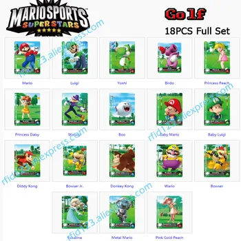 NFC Drukāšanas Karti Darbu Mario Sporta Superzvaigznes Mario Golf 18pcs Pilns Komplekts