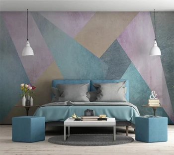 Custom tapetes, 3d foto murals Ziemeļvalstu minimālisma personības abstraktās ģeometriskās laukumā dīvāns fona sienas papīri mājas dekoru