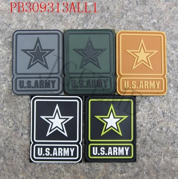 U. S. ARMIJAS Logo Militārās Taktikas Morāli 3D PVC plāksteris Nozīmītes