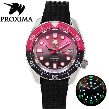 Proxima SBDX001 Luksusa Sporta pulkstenis Mehāniskās Pulksteņi Vīriešu Diver 300M Sapphire Kristāla BGW9 Super Gaismas rokas Pulkstenis AAA
