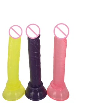 krāsains elastīgu 14.5 cm Mini Anālais Dildo mīksts anālais plug butt plug sieviete mazs penis, penis ar piesūcekni seksa rotaļlietu pieaugušo spēle
