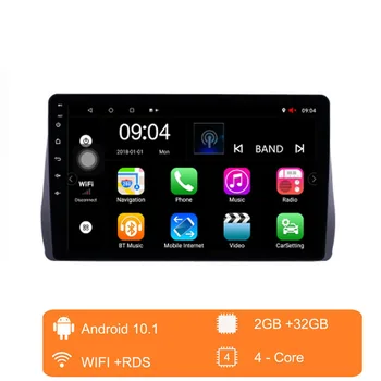 9 Collu Android 10.1 / 9 / 8.1 Auto Multimediju Atskaņotājs, GPS Navigācija, Stereo, DVD, Radio 4G LTE 2009. - 2012. gadam Toyota Vēlas