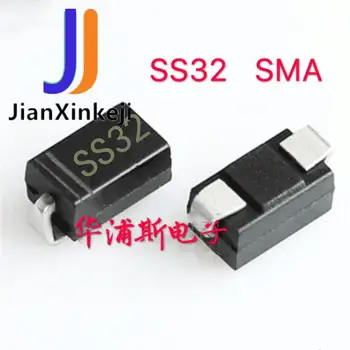 10pcs100% oriģinālā jaunu 20 SMD diodes Schottky 1N5820 SS32 SK32 3A20V SMA SMB SMC