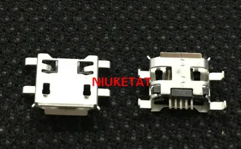 10pcs Micro USB Savienotājs smago plāksni, B tipa 5pin 0.72 mm ir kērlings pusē Sieviete Jack Mobile Mini USB remonts, mobilo planšetdatoru