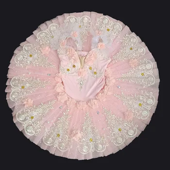 2022 Jauns bērnu baleta svārki Pasaku Lelle konkurences rāda, Sleeping Beauty Tutu marli pūkains svārki posmā kleita
