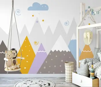 Pasūtījuma Ziemeļvalstu vienkārši valley tapetes, bērnu istabas interjers, 3D foto sienas tapetes guļamistabā sienas sienas papīri mājas dekoru