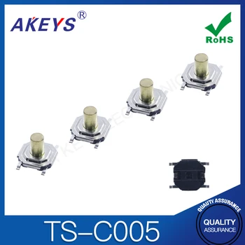 TS-C005 Pītā 4 * 4 * 1.5 / 1.7 light touch switch / ūdensizturīgs vara galvu 4x4x1.5 / 1.7 / 2 / 2.5