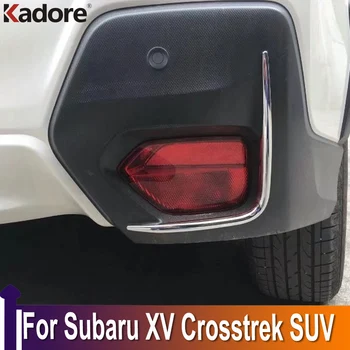 Par Subaru XV Crosstrek 2018 2019 2020 SUV Chrome, Aizmugurējie Miglas lukturi, Lampas Vāciņš Melns, Foglight uzacu cinkots rāmis Piederumi