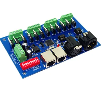 12 /18Channel DMX512 Dekoderi Max 3A RGB Izeja ar(XLR RJ45) RGB RGB Kontrolieris Dekoderi VDC12-24V