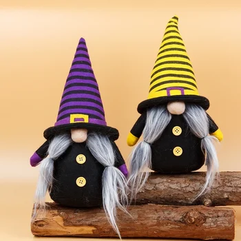 Halloween Gnome Skandināvijas Tomte zviedrijas Nisse Lauku Virtuves Rūdolfs ragana lelle sejas lelle rotājumu svētku dekorēšana
