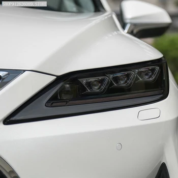 2 Gab., Auto Lukturu aizsargplēvi Kūpinātas Melnu Nokrāsu Wrap Caurspīdīga Vinila TPU Ielīmi, Lexus RX 2020 2021 RX350 RX450h