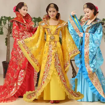 Augstas Kvalitātes Ķīnas Tautas CostumeTang Ķeizariene Wu Zetian Darbības Kostīmu Princese Pasaku Karaliene Apģērbs, Apģērbu Hanfu
