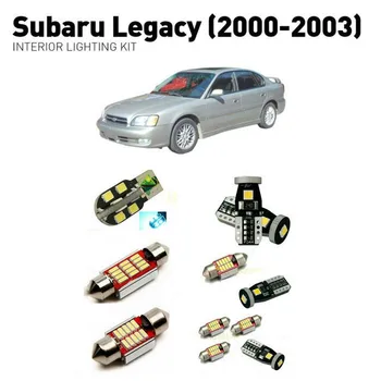 Led interjera apgaismojums Par Subaru legacy no 2000. līdz 2003. gadam 12pc Led Gaismas Automašīnām apgaismojuma komplekts automobiļu lukturi Canbus