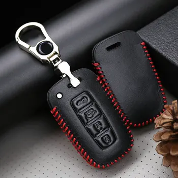 Ādas Automašīnas Smart Key Gadījumā Vāks Kia Ceed Sportage 4 3 Cerato Stinger Rio X Līnijas Dvēseles K5 Optima Picanto Keyring Key Turētājs