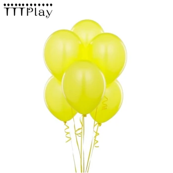 Dzelteno Balons 10pcs/daudz 12Inch 2.8 g Lateksa Balonu Piepūšamie Gaisa Bumbu, Kāzu Dekorēšana Happy Birthday Party Baloni Piederumi