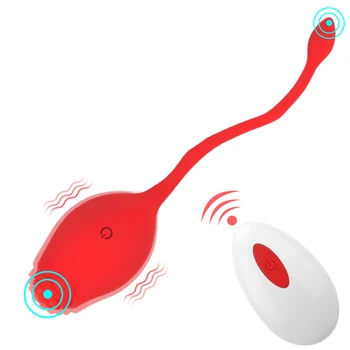 USB uzlādes G Spot Massager Seksa Rotaļlietas Sievietēm Anālais Klitora Stimulācija 12 Režīmi Lēkt Olu Vibrators Rožu Forma