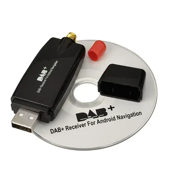 Superbat DAB + Stick USB 2.0 Digitālo Radio Uztvērēju Uztvērējs Android Auto DVD Atskaņotājs Stereo USB DAB Autoradio