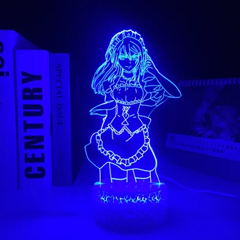 Anime Maid Sama 3D Crake Baltās Bāzes Lampas Bērnu Istabas Interjeru Nakts Gaisma Bērniem Bithday Dāvanu LED Gaismas Guļamistaba Galda Lampa