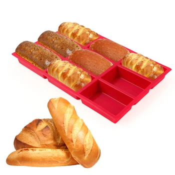 Silikona Cepšanas Paplātes Bakeware Non-stick Pelējuma Stilu franču Maize Breadstick Maize Roll Maizes Kūka Rīki, Virtuves Accessorie
