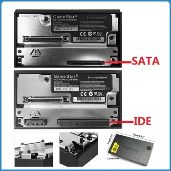 SATA/IDE Interfeiss, Tīkla Kartes un Adapteri Sony PS2 Fat Spēļu Konsole SATA HDD Ligzda Playstation Rezerves Daļas, Piederumi