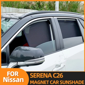Priekš Nissan SERENA C26 2010-2016 Aizmugurējo Sānu Logu Saules Ēnā Auto Saulessargs Magnētisko Priekšējā Vējstikla Acs Aizkaru