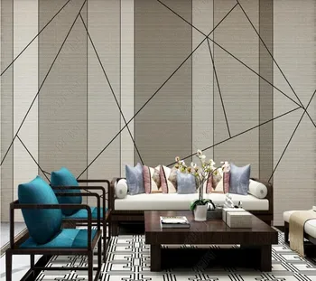Pasūtījuma papel parede Paaudzes ģeometriskas trīsdimensiju par viesistaba, guļamistaba, dīvāns fona sienas apdare tapetes
