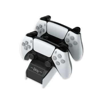 Duālais Lādētājs Doks PlayStation 5 Bezvadu Kontrolieris Rīkoties ar Gamepad Lādētājs ar USB Kabeli PS5 Spēle Kontrolieris