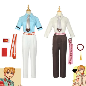 Anime Tualetes Ārzemēm, Hanako-Kun Minamoto Kou Cosplay Tērpu Halloween Top Krekls, Bikses Aksesuāri Aksesuāri