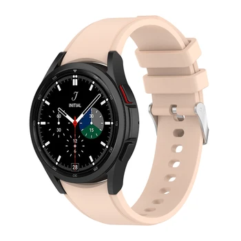 Oriģināls Silikona Siksniņa Samsung Galaxy Watch4 44mm 40mm Classic4 46mm42mm Aproce Joslas Galaxy Skatīties 5pro 45mm Watchband