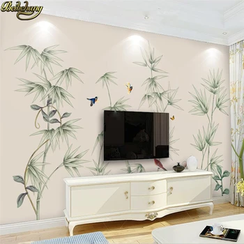 beibehang papel de parede Bambusa ziedu putnu foto sienas sienas tapetes sienām 3 d tapešu par dzīvojamo istabu mājas dekoru