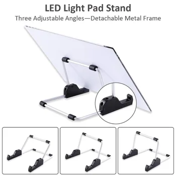 A4 LED Gaismas Pad Dimanta Krāsošana, USB Powered Gaismas Tāfeles Komplektu, Regulējamu Spilgtumu ar Noņemamām Stāvēt un Klipi