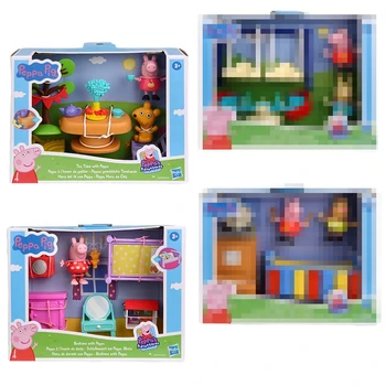 Patiesu Hasbro Cūciņa Lapu Spēle Izklaides Komplekts Māja Lelle Zēniem un Meitenēm Bērnu rotaļu Mājas Modelis Rotaļlietas Anime Attēls Bērniem Dāvanu