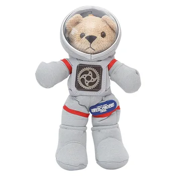 Radošā telpa atbilstu lācīti lelle plīša lelle cute karikatūra astronauts lācis Keychain Plīša Kulons mīksta Plīša rotaļlietas Radošo dāvanu