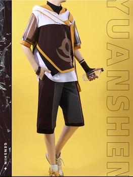 Karstā Spēles Genshin Ietekmes Ceļotājs Ēteri Cosplay Kostīmu Ikdienas Modes Apģērbs Amīnu Kostīmu Vīriešu Izmēri S-XL ir 2021. Jaunas