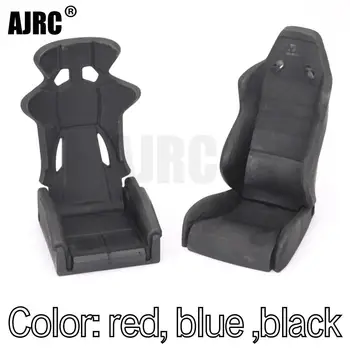Melna/sarkana/zila imitētu vadītāja sēdeklis, kas piemērots 1:10 RC kāpurķēžu aksiālie SCX10 90046 WRAITH RR10 TRX4 TRX6 D90 D110