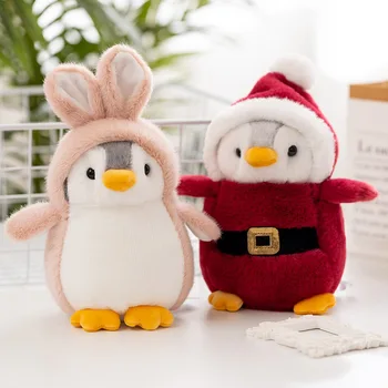 Gudrs Ziemassvētki Pingvīns, Plīša Rotaļlietas, Mīkstās Cosplay Pingvīns Dino Trušu Rotaļlietas Lelle Spilvens Bērniem, Meitenes Dzimšanas Dienas Dāvanu Kawaii Plīša