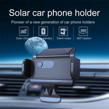 Auto Saules Enerģijas Bezvadu Maksas Turētājs Stiprinājums Ventilācijas Tālruņa Statīvs Turētājs IPhone Xiaomi Huawei, Samsung 4.5-6.5 Collu Viedtālrunis